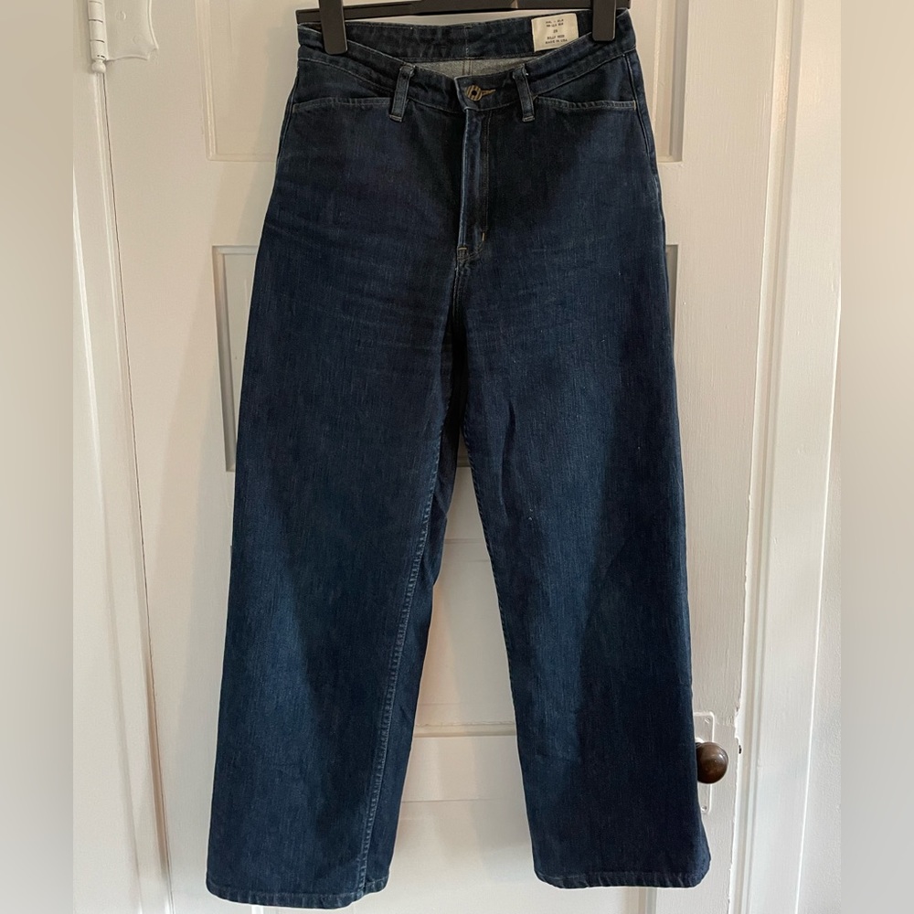 Billy Reid high waisted dark denim
